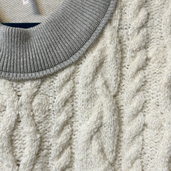 FREE PEOPLE Olympia Tunic Cable Knit Chunky Sweater Sweatshirt XS OVERSIZED S M - Picture 6 of 16